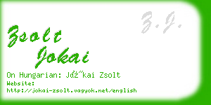 zsolt jokai business card